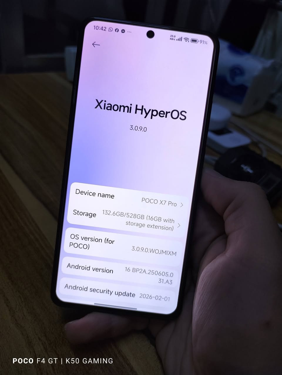 Poco X7 pro 5g
512 / 24
مايحتاج كول مواصفات لان جهاز معروف ماشالله
نظافة ١٠٠ بالمية اخو الجديد
بطارية ٩٨ 
ملحقات فريزر وشاحنة بلادية ٩٠ واك وكفرات عدد ٢ وحماية شاشة

بيع او مراوس بايفون او اندرويد قوي
تواصل واتساب
***********
