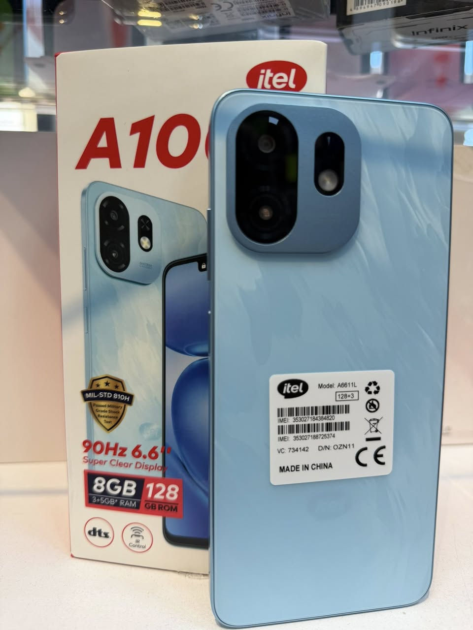 هاتف itel A100c الجديد وصل اليوم👉 

متوفر الان بثلاثة الوان بكلا الفرعين ✌️

المواصفات 

- الشاشة : 6.6 بوصة - 90 هرتز - IPSLCD
- الذاكرة :  128 جيجابايت
- الرام :  4 جيجابايت
- الكاميرا : 8 + 0.3 ميجابكسل
- المعالجUnisoc T7100
- البطارية : 5000 مللي أمبير

للطلب متوفر توصيل واتساب ***********

العنـــــوان 

واسط - كوت - المشروع - قرب ساحــه العامل 

اوقات الدوام من الساعه 8 صباحا إلى 11 مساء
