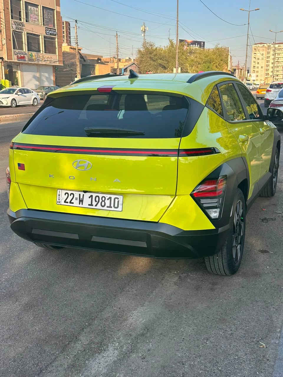 السلام عليكم
كونا موديل ٢٠٢٥ ماشيه ١٠ الاف لون مميز تفاحيي 🍏 
ورقم حلو حادث باب خلف السائق صبغ فقط بارد اقل شبر بالبنيد  سياره جديده بعدهه لزكات الشركه مكان بغداد البنوك
سعر ١٦٥ 
***********
