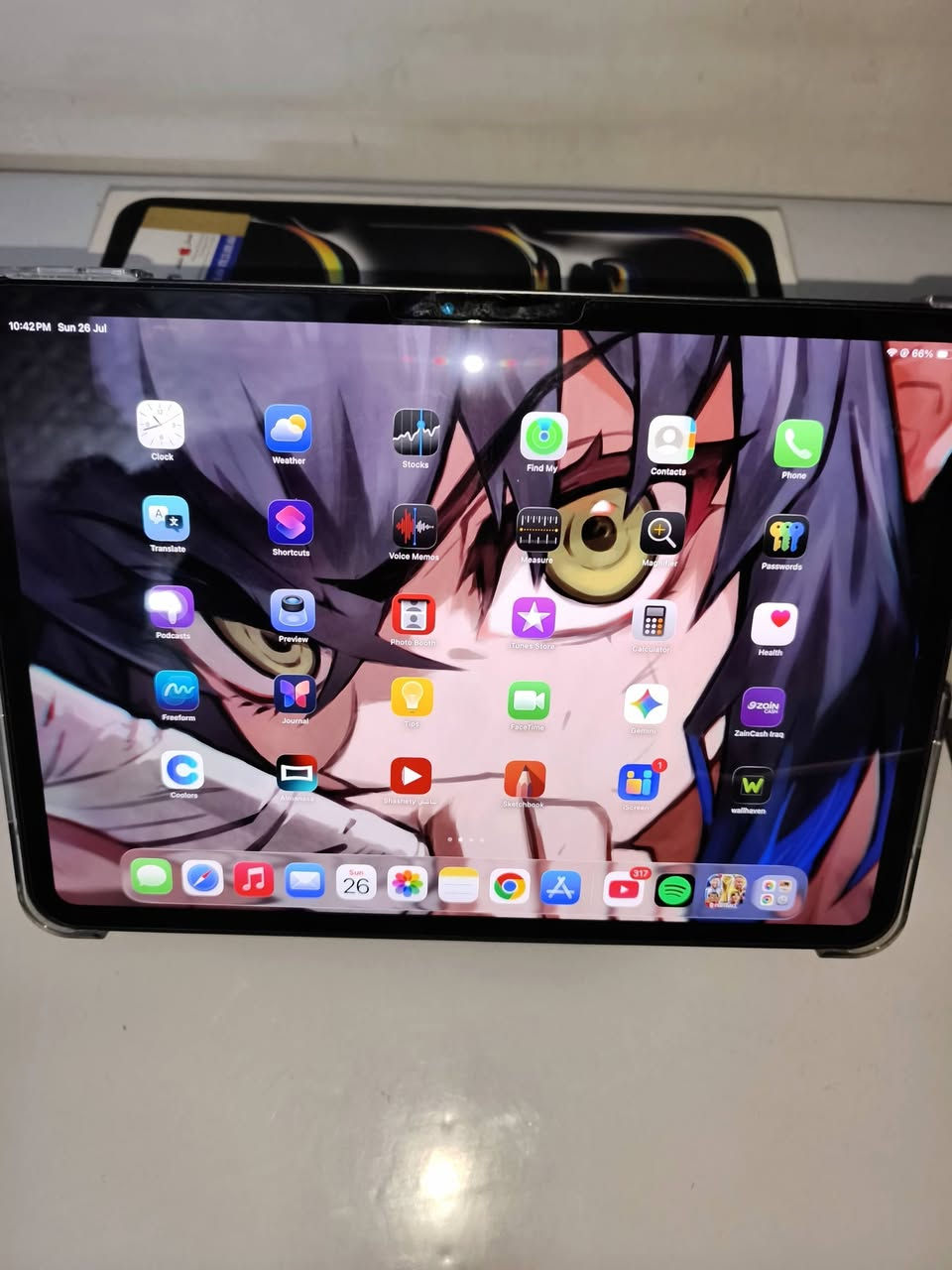 ايباد pro 11" M4 256GB
جهاز نظيف جدا ومحافظ عليه ومكفول من كل شي 
بطارية 87 
مع حافظة اصلية من keephone 
ولاصق حماية اصلي 
 والكارتون الاصلي وكيبل الشحن فقط
السعر  950 الف وبي مجال جدا بسيط 
مكاني السعدون او العبيدي 
للتواصل 
***********
