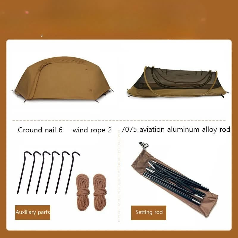 ⛺ خيمة نفر واحد عسكرية (مستعملة مرة واحدة فقط)
سلام عليكم شباب، متوفر هاي الخيمة العسكرية الممتازة (Military One Man Tent) للبيع، مثل ما واضحة بالصورة:

 الحالة: الخيمة جديدة تماماً، استعملتها مرة واحدة فقط للتجربة.

 المواصفات: ضد المطر والبعوض، خفيفة الوزن جداً وممتازة للتخييم الفردي، الهايكنج، وجماعة الـ (Stealth Camping).

 سبب البيع: تزوجت جديد والحمد لله، فبعد ما أحتاج خيمة مال نفر واحد! 😄

 السعر: أنا مشتريها بـ $240، وللبيع بـ [السعر الي تريده هنا].

📥 للشراء أو الاستفسار، يرجى مراسلة الخاص.


**إذا كنت صاحب هذا الإعلان وتريد حذفه لأي سبب، رجاءا أرسل رسالة إلى الدعم الفني**