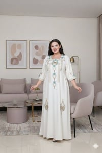 دشداشه نسائية • كشمير ايطالي • مقاسات 2XL-5XL