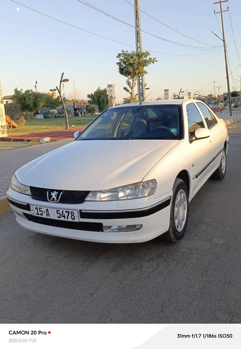 للبيع بيجو 406
*********** 
موديل 2001 
رقم سنويه جديد 
جاهزه من كلشي 
مكان تكريت
