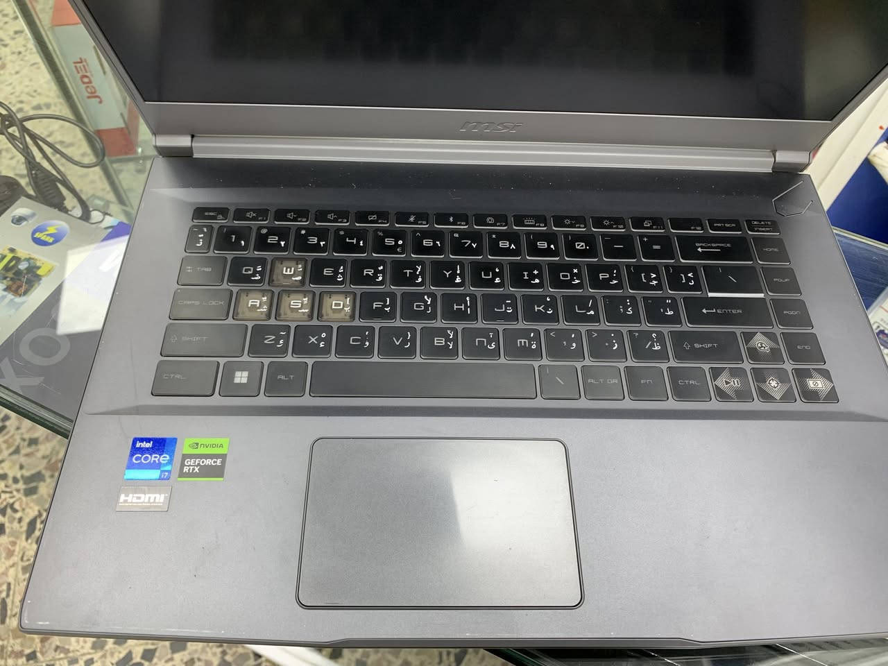 Laptop MSI
موصفات الجهاز 

CPU : i7 H  12th 
Memory 8GB قابل للتطور 
SSD 512 ذاكره تخزين 
GPU : NVIDIA RTX 3050 (4GB) 
حجم شاشه : 15.6 ing
للتواصل الاتصال ع هذا الرقم 
   *********** اتصال او وتساب
