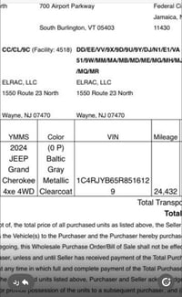 سيارة 2024جيب كراند شيروكي فئه 4xe السيارة هايبرد و كهرباء و بانزين ما...