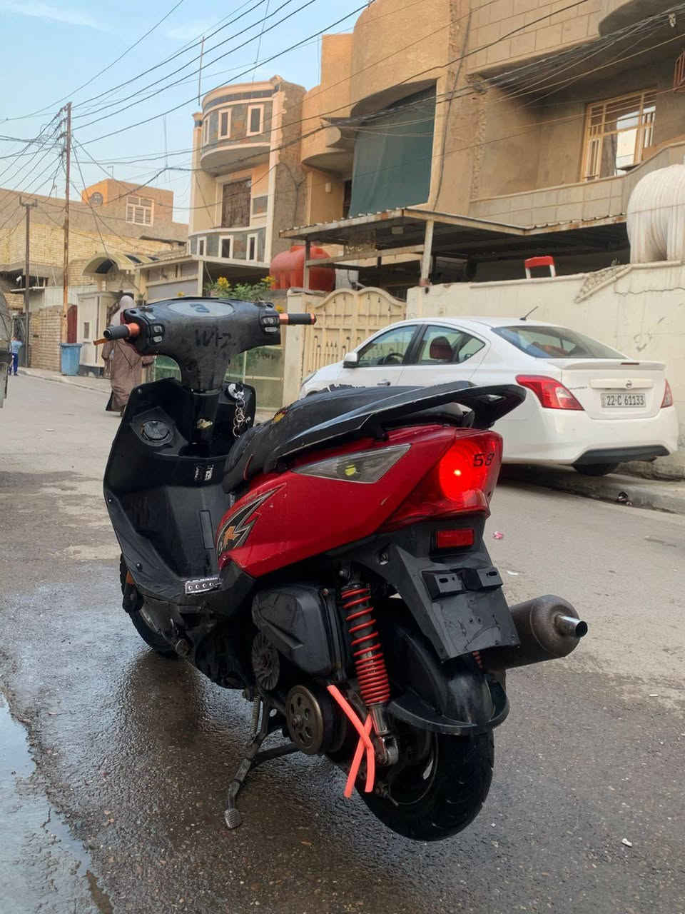 سلام عليكم دراجه ثعلب GTR2007تعديلات الدراجه هنه الغراض مالتها كلجات و يدات ويدات بريك رياضي  وصالنصه صجميه وصدر رياضي ودبلات خلفيه بلادي و الدراجه مكفوله من سرعه وشلعه ومعدل و الدراجه مبرمجه من صوت وفصله نار زركه و البجم مالتها ما بيه شي بس الحيه مكسوره والدراجه تريد جناي الها و واشتريت كلج خلفي رياضي وتخم تاير جديد والدراجه كفراتها مختومه بلادي والسعر 650وبيها مجال ومكاني الدوره  والتواصل على هذا الرقم واتس ***********
