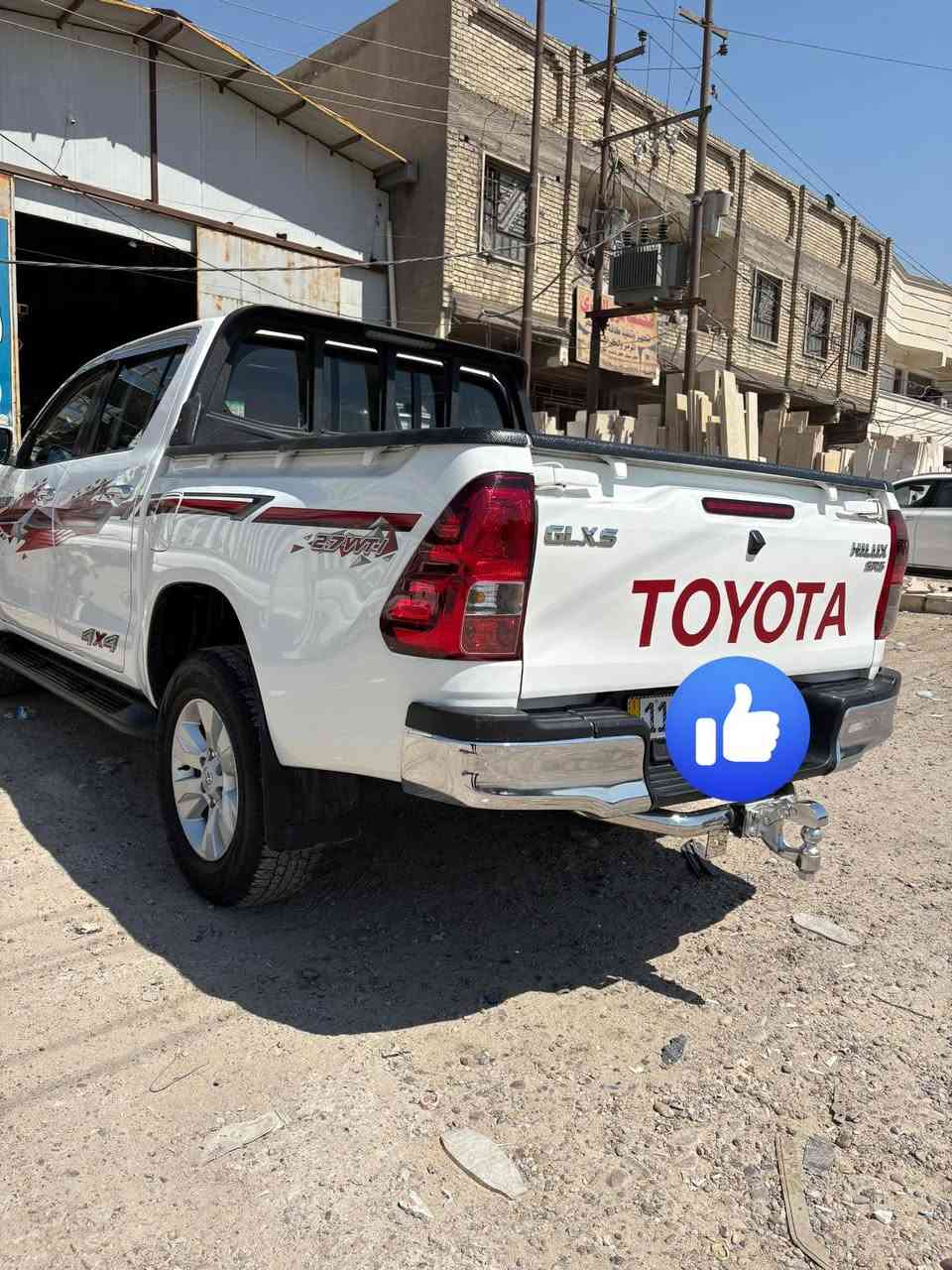 بيكب هايلوكس ٢٠١٦ 4W اوتو ماتيك سياره كفاله عدا البنيد مبدل بلادي بدون صبغ والجاملغات بلادي بدون صبغ رقم بغداد نكليزي تحويل مباشر سعرها ٢٢٥ وبيها مجال بسيط        هـ.    
***********

