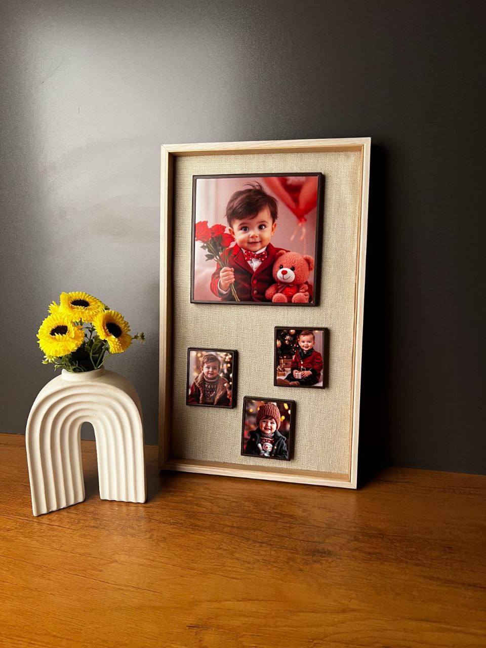 أفخم الاطارات المتعددة 
رتب صورك حسب ذوقك 
اطار مغناطيسي متعدد الصور 
متوفر بأشكال والوان مختلفة 
سعر 20 الف 
متوفر مع الطبع 
للحجز او الاستفسار مراسلة الصفحة
او الاتصال على الارقام 
‏‪0781 369 6797‬‏ 
‏‪0751 274 6008‬‏
