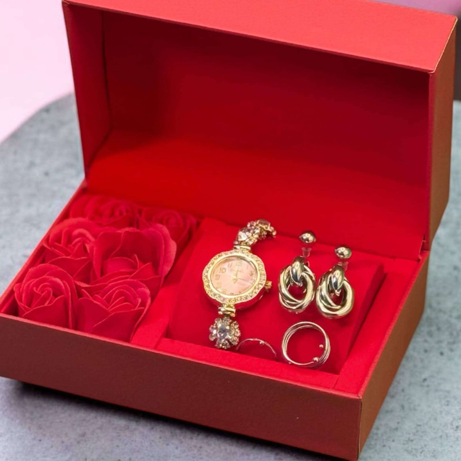 طقم هدايا نسائي فاخر - ساعة واكسسوارات
مع ورقة تكتب بيهاا عبارة وتغليف يخبل 
ويوجد توصيل لجميع محافظات


**إذا كنت صاحب هذا الإعلان وتريد حذفه لأي سبب، رجاءا أرسل رسالة إلى الدعم الفني**