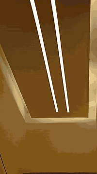 جبس بورد كرسته وعمل بي ٢٣ الف المتر بالتصليح والصبغ مع فتحات ليد بروفي...