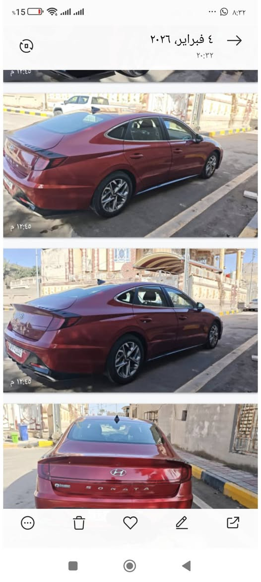 سوناتا
موديل 2023
مرقمه معوقين مثنئ
بدون تبديل تصليح فقط 
السع158
الموبايل ***********
***********
