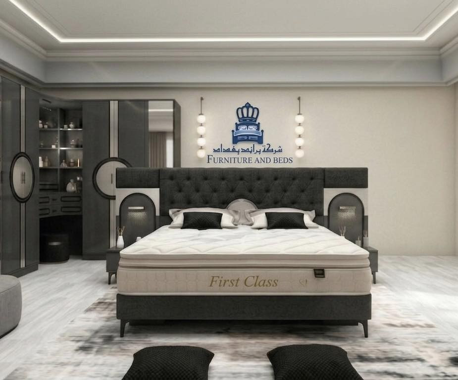 🛏️✨ سرير **First Class**… راحة فندقية في بيتك!

هل تبحث عن نوم عميق وراحة لا مثيل لها؟
مع سرير **فاست كلاس**، راح تعيش تجربة نوم فاخرة كل ليلة 💫

🔹 تصميم فندقي راقي يمنحك إحساس الرفاهية
🔹 طبقة علوية ناعمة (Pillow Top) لراحة مضاعفة
🔹 دعم مثالي للظهر والعمود الفقري
🔹 خامات عالية الجودة تعيش معك سنوات
🔹 تهوية ممتازة تمنع الحرارة والتعرق
🔹 مغلف بالكامل للحماية والنظافة

💤 نوم أعمق… راحة أكثر… يوم أفضل!

⚜️السعر 190الف 
📦 متوفر الآن وجاهز للتوصيل
🔥 اطلبه اليوم وابدأ تجربة النوم الفاخر 
ا

📩 للتواصل والطلب: راسلنا الآن 
***********
