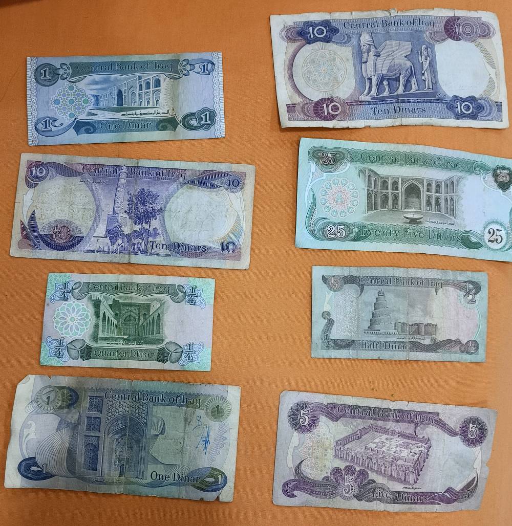 
ما هي حالة الأوراق النقدية (جيدة، مقبولة، تحتاج إلى إصلاح)؟: 
مقبولة
في أي مدينة تقع؟: 
بغداد
هل ترغب في بيع المجموعة كاملة أم بشكل فردي؟: 
كلاهما
ما هو السعر المطلوب لهذه المجموعة؟: 
٥٠الف دينار عراقي
هل توجد أي شحنات دولية؟: 
لا