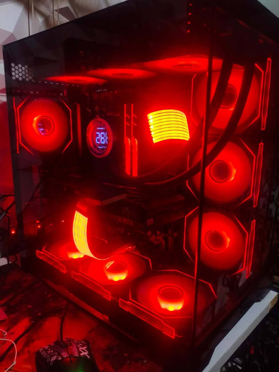 السلام عليكم تجميعه للبيع مواصفات
قطع جديده ونظيفه 
RTX 3070TI 
I5 13490F
Z690 MSI
RAM 16 DDR4 RGB G SKILL 3200MHZ
SSD 512
HDD 1T 
CAES 7 fan RGB 
Power 750w
Cooler 360mm 
كيبلات كوستم RGB 
للعلم المعالج اقوى من i5 14400f
السعر 1250 الف 
متوفر توصيل جميع محافظات العراق تواصل خاص او واتساب 
***********
