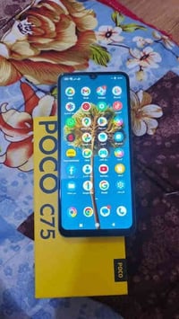 POCO C75 للمراوس او للبيع جهاز بعده بل كرتون مستخدم اسبوع  ذاكره 256 R...