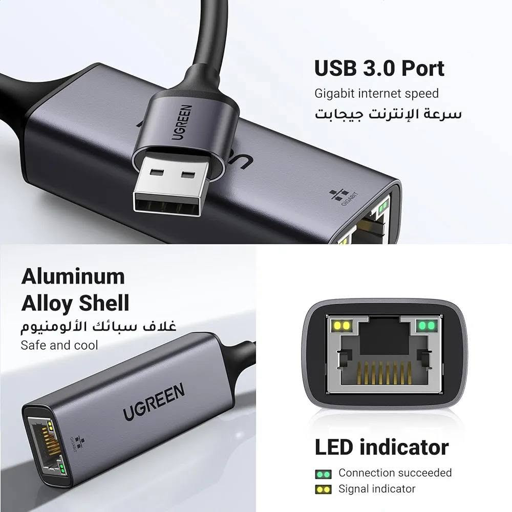 يوجرين محول USB 3.0 الى ايثرنت، محول انترنت USB الى شبكة 1000Mbps جيجابت RJ45 LAN متوافق مع ماك بوك وسيرفس واللابتوب والكمبيوتر مع ويندوز واكس بي وفيستا وماك/لينكس بدون برنامج تشغيل


**إذا كنت صاحب هذا الإعلان وتريد حذفه لأي سبب، رجاءا أرسل رسالة إلى الدعم الفني**