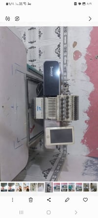 مكائنه تطريز للبيع  شغاله ١٢ إبرة كمبيوتر  شغل فول مكان الامين الثانيه...
