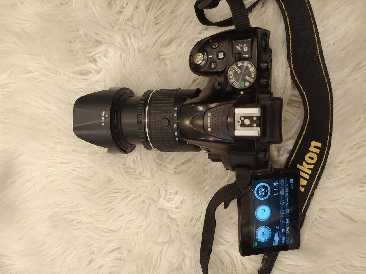 كامرة نيكون D5300
Wi-Fi 
ملحقاتها
رام 16 كيكا
زوم 18 _55
شاحنه
بطارية عدد ٢
جنطه 
نظافة فول 
السعر ٤٥٠ وبيها مجال قليل 
المكان بغداد 
للتواصل
***********
