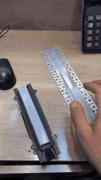 بروفايل بديل الجكشن  يتم تثبيت البروفايل بعد الصب وبعدها تلبخ وتبيض، ي...