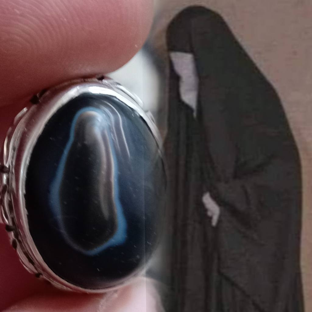 ***********جزع حبشي مصور رباني صياغه يدويه السعر عل الخاص العنوان ناصريه *********** ناصرية, ذي قار
