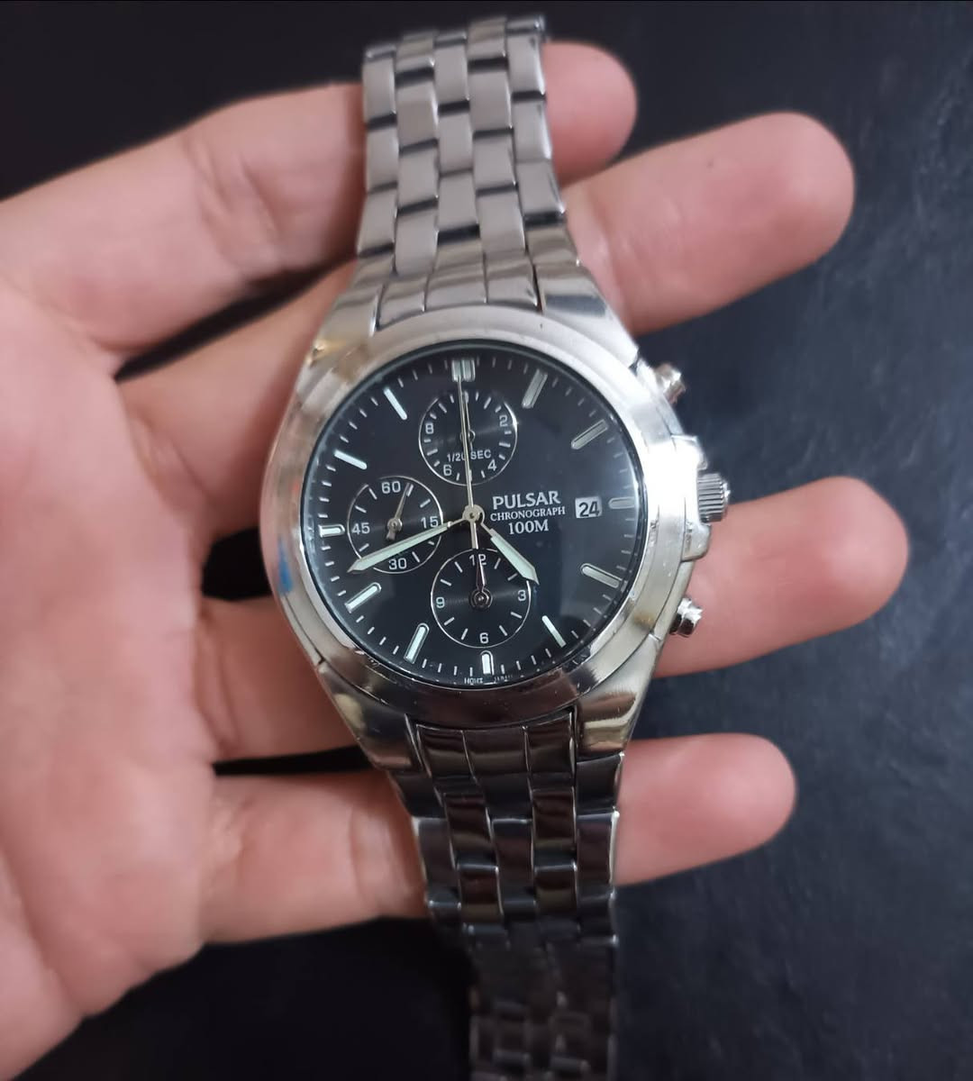 السلام عليكم
بولسر  PULSAR 

تتميز بحركة كرونوغراف

نافذ تاريخ 

القطر 38

معدن ستيل 

السعر 65

موجود توصيل


**إذا كنت صاحب هذا الإعلان وتريد حذفه لأي سبب، رجاءا أرسل رسالة إلى الدعم الفني**