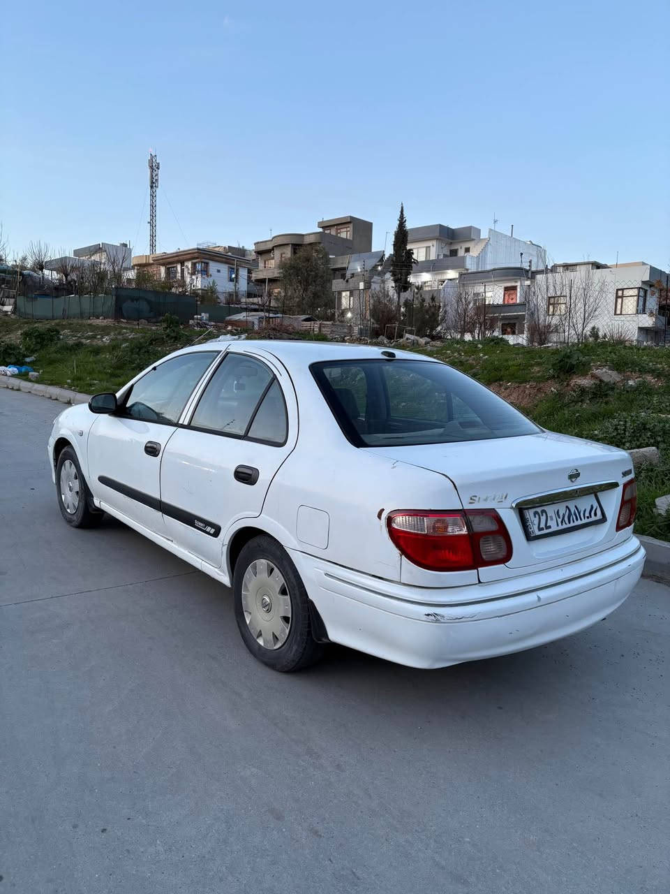 نیسان سەنی مۆدێل ٢٠٠٢ (محسن) بیلاد تۆماتیک بیلاد سپی تەکسی نەبووە ٤ پارچەی هەیە بە حیزام ئەیفرۆشم بە شەرتی سەقف و شان نەیبێت مەکینەی زۆر تازە و پاکەگێڕ و مەکینە و تەبریدی سارد و گەرم  بە شەرتی فیتەر و فەحس سعری ٧٠ گەڵا و معامەلە 
*********** السليمانية, العراق
