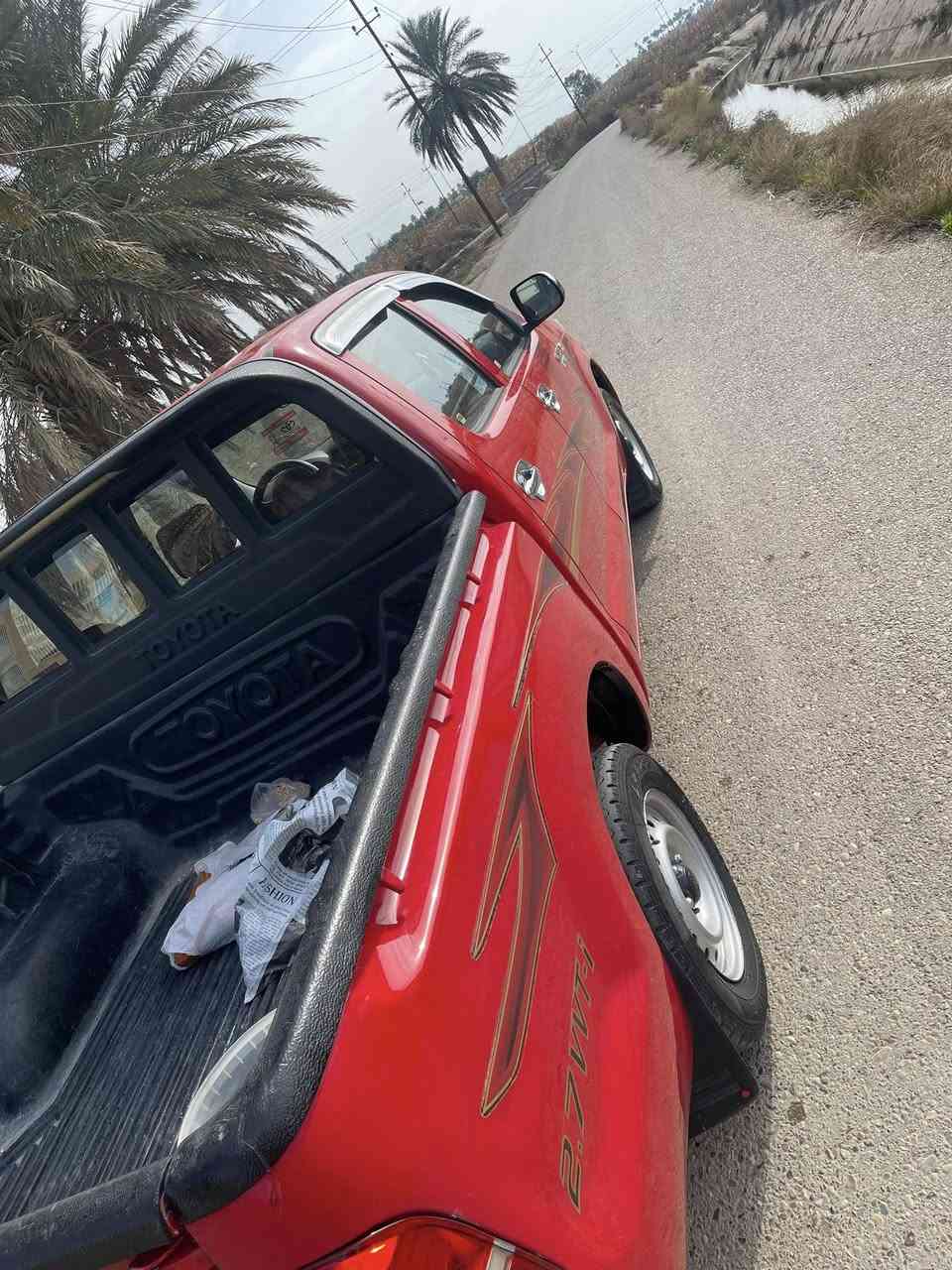 سلام عليكم بيكم تيوتا هايلوكس ٢٠١١ رقم بغداد رقم نكليزي تحويل مباشر بيهه صبغ الجاملغ الخلفي بدون دواخل بدون معجون اثر شخوط ولباقي مكفول كير محرك صدر تخم تاير جديد سياره خير من الله السعر ١٥٥  وبيهه مجال للشراي ***********
