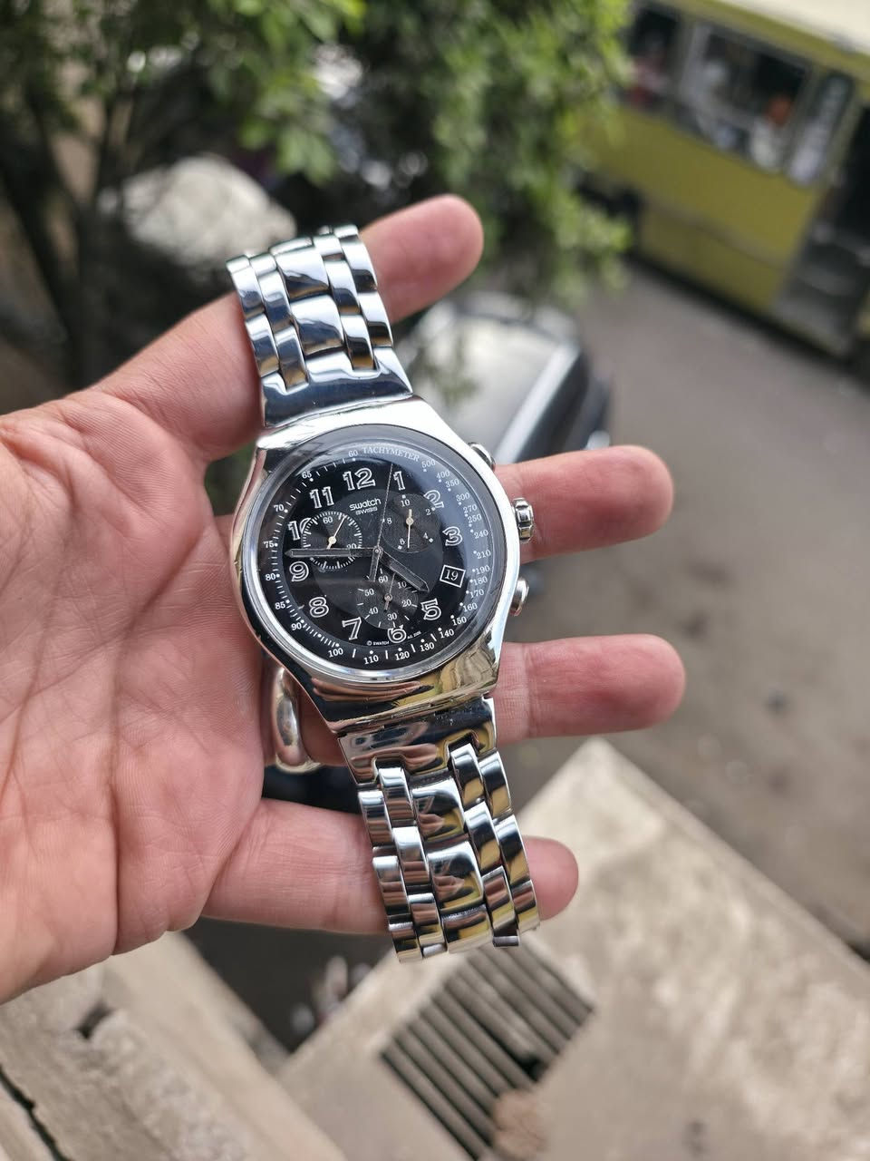 بسم الله ما شاء الله عرض للبيع ساعة سواتش ايرونى كورونجراف سويسرى اصلى مقاس ٤٧ تعمل بكفاءه ب٣٠٠٠ جنيه لاول حاجز ويوجد شحن للمحافظات او التسليم فى المكتب امام محطه مترو كليه الزراعه شبرا للتواصل 01063430009


**إذا كنت صاحب هذا الإعلان وتريد حذفه لأي سبب، رجاءا أرسل رسالة إلى الدعم الفني**