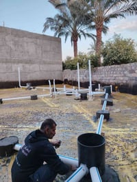 إنجاز رفت لمشتملين بمساحه ١٠٠ متر للمشتمل الواحد في حي الجهاد المكاسب ...