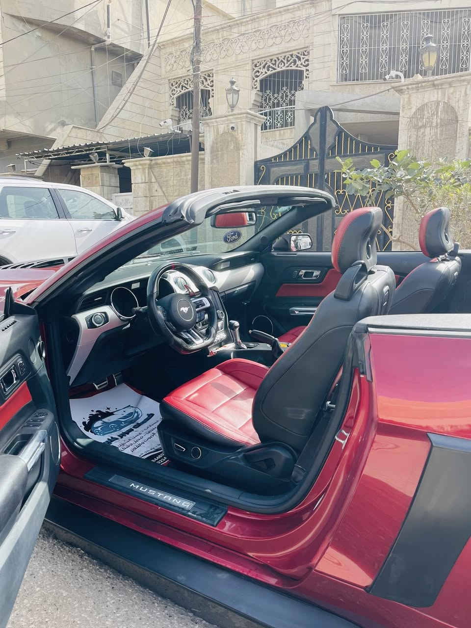 سلام عليكم من رخصه الادمن للمراوس ب F10
موستنك ايكو بوست بريميوم فول مواصفات اعلى شي بالموستنك 

موديل 2016 

رادار امامي وخلفي وجانبي 
كامره خلفيه 
كشنات كهرباء و تدفئه تبريد كشنات 
داخل احمر 
مكينه اربعه سلندر تيربو 

صيانه كلها اصلي بلكات دهن تبريد مكينه كير كله بحاله الوكاله 
ماشيه 84 الف ميل 
السياره جاهزه من كل النواحي 

حادثها جاملغ امامي فقط و مال تحديث كت انصبغ بيها 4 قطع 

سعر السياره 130 

*********** 
واتساب فقط
