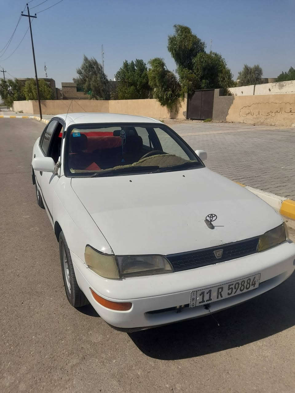 كورلا رقم بغداد نكليزي بسمي موديل ٩٤ مكان سياره واسط قضاء الحي ***********
