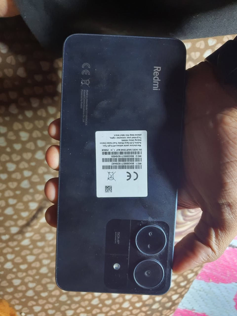ريدمي 13 c
جهاز نضيف مامفتوح ذاكره ٢٥٦ ملحقاته كامله
مكاني  النجف كوفه 
رقم الهاتف :***********
