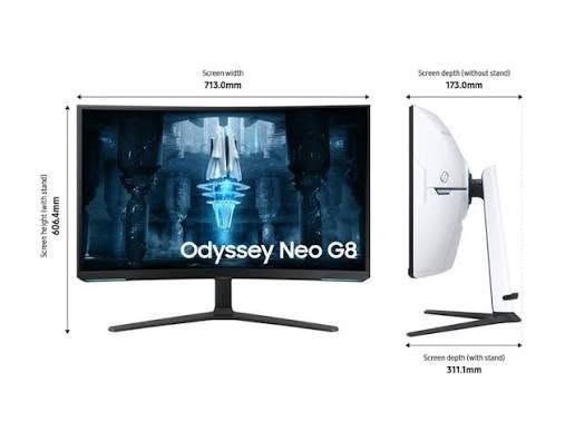 للبيع شاشة جيمنج  Samsung Odyssey Neo G8 (مستعمل نظيف جداً)
المواصفات:

​الحجم والدقة: 32 بوصة، دقة 4K حقيقية.

​معدل التحديث وزمن الاستجابة: 240Hz مع 1ms.

​التقنية: Quantum Mini LED ( HDR 2000).

​الانحناء: 1000R .

​المنافذ: تدعم HDMI 2.1 (تشغل PS5 و Xbox Series X بأعلى كفاءة 120Hz) و DisplayPort 1.4.

​الميزات: تدعم G-Sync و FreeSync Premium Pro.

الملحقات:
كيبل HD 2.0
Displiy Bort
محولة التشغيل 
ستاند معدن
و الكارتونة موجودة 
السعر:
950 و قابل للتفاوض
للعلم 
سعر  الجديد 1100 دولار يعني مليون و 650 ،و هذا استعمالة جداً قليل، و ما تحصل هيج شي 🌹

عنوان:  بغداد _ كرادة خارج،
التوصيل غير متوفر


**إذا كنت صاحب هذا الإعلان وتريد حذفه لأي سبب، رجاءا أرسل رسالة إلى الدعم الفني**