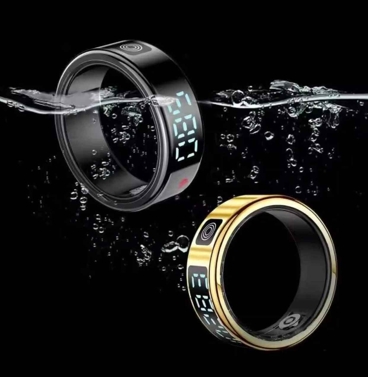 خاتم ذكي 
بطارية توفر وقت تشغيل يصل إلى 7 أيام. 
* التحكم بالإيماءات: إمكانية التحكم ببعض وظائف الجهاز عن طريق الإيماءات من خلال الخاتم، مثل التحكم في وسائط الفيديو والصوت، والتصفح والقراءة، والتقاط الصور بالهاتف. 
* المراقبة الصحية:
    * متابعة معدل نبضات القلب وعدد الخطوات ومتابعة الجسد خلال النوم. 
    * قياس مستوى الأكسجين في الدم. 
    * قياس درجة حرارة الجسد. 
* مقاومة الماء: مقاومة للمياه حتى 50 متر تحت الماء. 
* التوافق: يعمل على أجهزة الأندرويد عن طريق التطبيق الخاص به. بغداد, العراق


**إذا كنت صاحب هذا الإعلان وتريد حذفه لأي سبب، رجاءا أرسل رسالة إلى الدعم الفني**