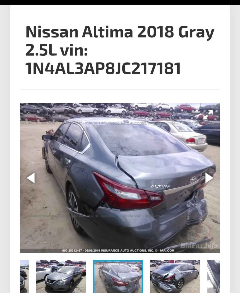 نيسان التيما موديلsv 2018 ماشية 31 الف ميل فقط استعمال خفيف ونظيفة جدا   ..
مستوردها باسمي الحادث جاملغ خلفي وصندوق مصلح ومصبوغ  والدعاميات الامامي والخلفي مبدله بجديد للجمالية.

السيارة مكفولة ونظيفة جدا كير محرك شواصي وتبريد    وبدون ايرباك ورادرات شغالة ومابيها اي نقص 100% .
 المكان بغداد 
*********** واتساب

السعر 12.300$ بغداد, العراق
