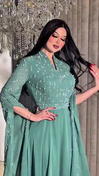 قفطان مغربي • ستراس حراري • دبل كلوش