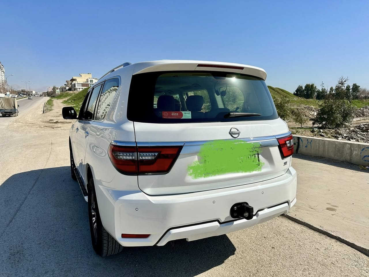 من رخصة الادمن /باترول موديل ٢٠٢٤اس اي بلس فول مواصفات ماشية 12700 رقم سليمانية ضمان شركة السور تبديل دهن وفلتر وسيرفس  السعر ٥٣٥$  ***********
