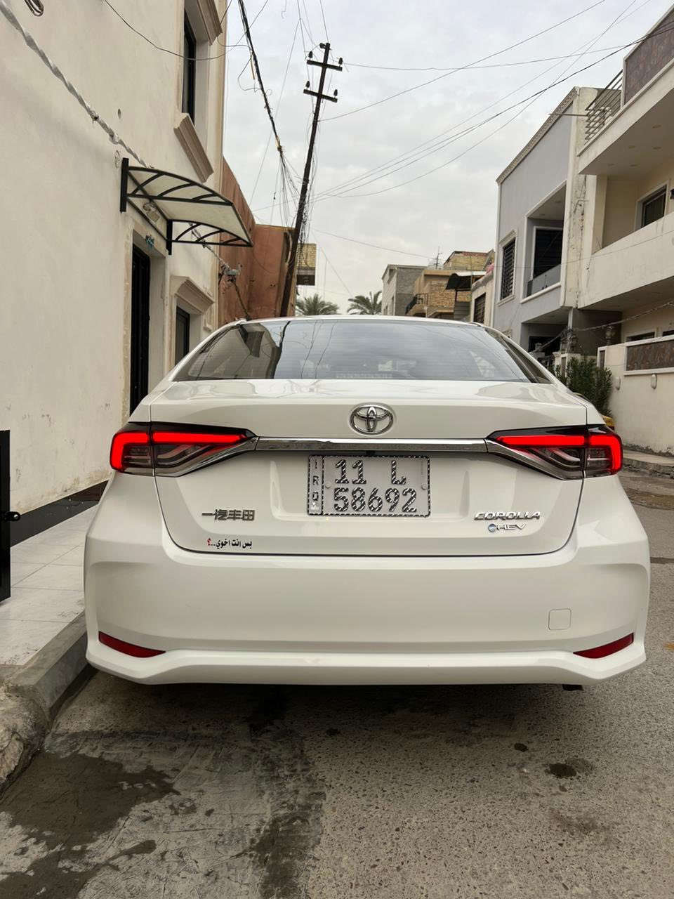 السلام عليكم
كورلا هايبر شكل خليجي 
٢٠٢٥ كفاله عامه 
ماشيه 16الف 
سياره جديده بمعنى كلمه 
فول مواصفات 
فتحه 
بصمه 
كشنات جلد 
رادار توقف ذاتي 
مدوشمه كاعيه وسفاري 
رقم بغداد تحويل ثاني يوم 
السعر 157 وبيها مجال حق الجيه 
بغداد العطيفيه 
***********
