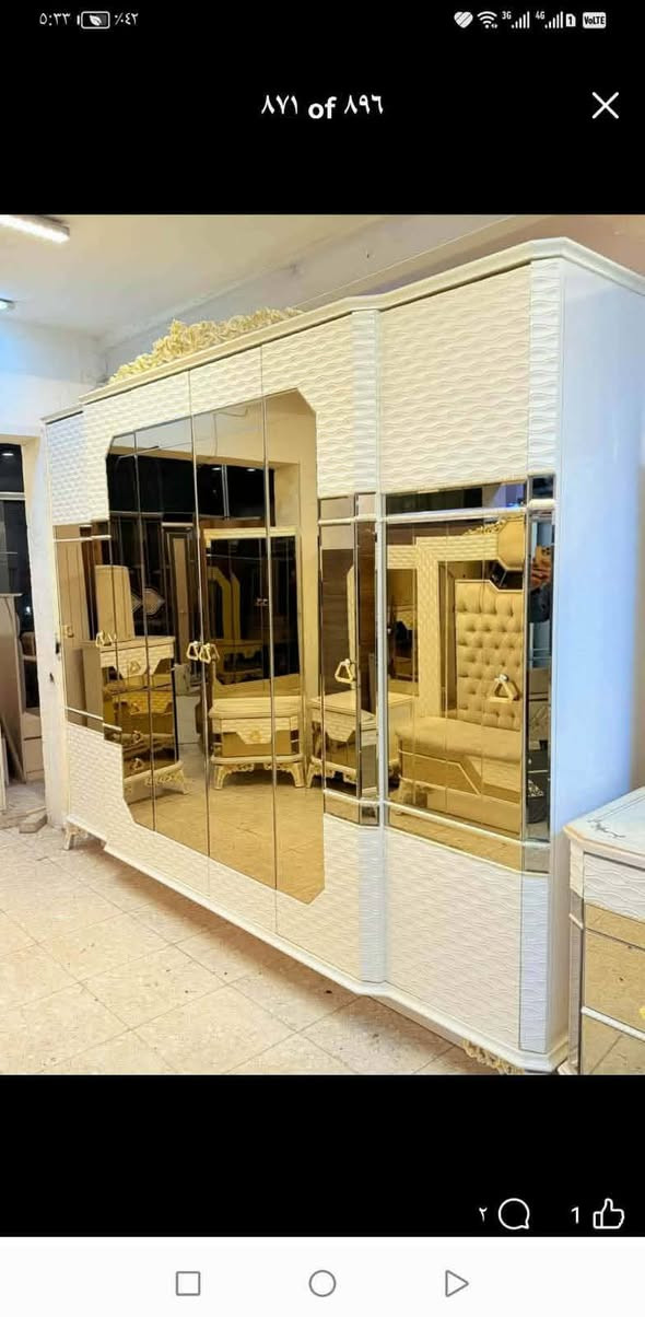 ✨ غرفة تركيه🇹🇷  اصليه ماركه 9 قطع
نظام  أبواب دزاين مختلف 

سرير مخزن عملي

جام برونزي اناره شغاله 💥

 ضهر بلوك

 قماش وتر بروف أصلي

✨ نظافة 90/💯

السعر  / مليون و550

شد ونقل مجاني داخل بغداد

 توصيل للمحافظات بأسعار رمزية حجز على وتساب*********** تابعو صفحه 💥
