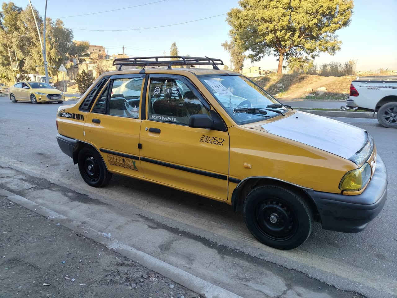 السلام عليكم سايبه للبيع موديل2011 كير مكينه شرط طخم جديد تواير نضاف شاصي اليمين  مصلح فقط وايرمنيه شغاله هيئه مصفره شرط الوكالة والتحويل سنويه شهر 8/2026
السعر 25ويرهم مراوس باله
***********
