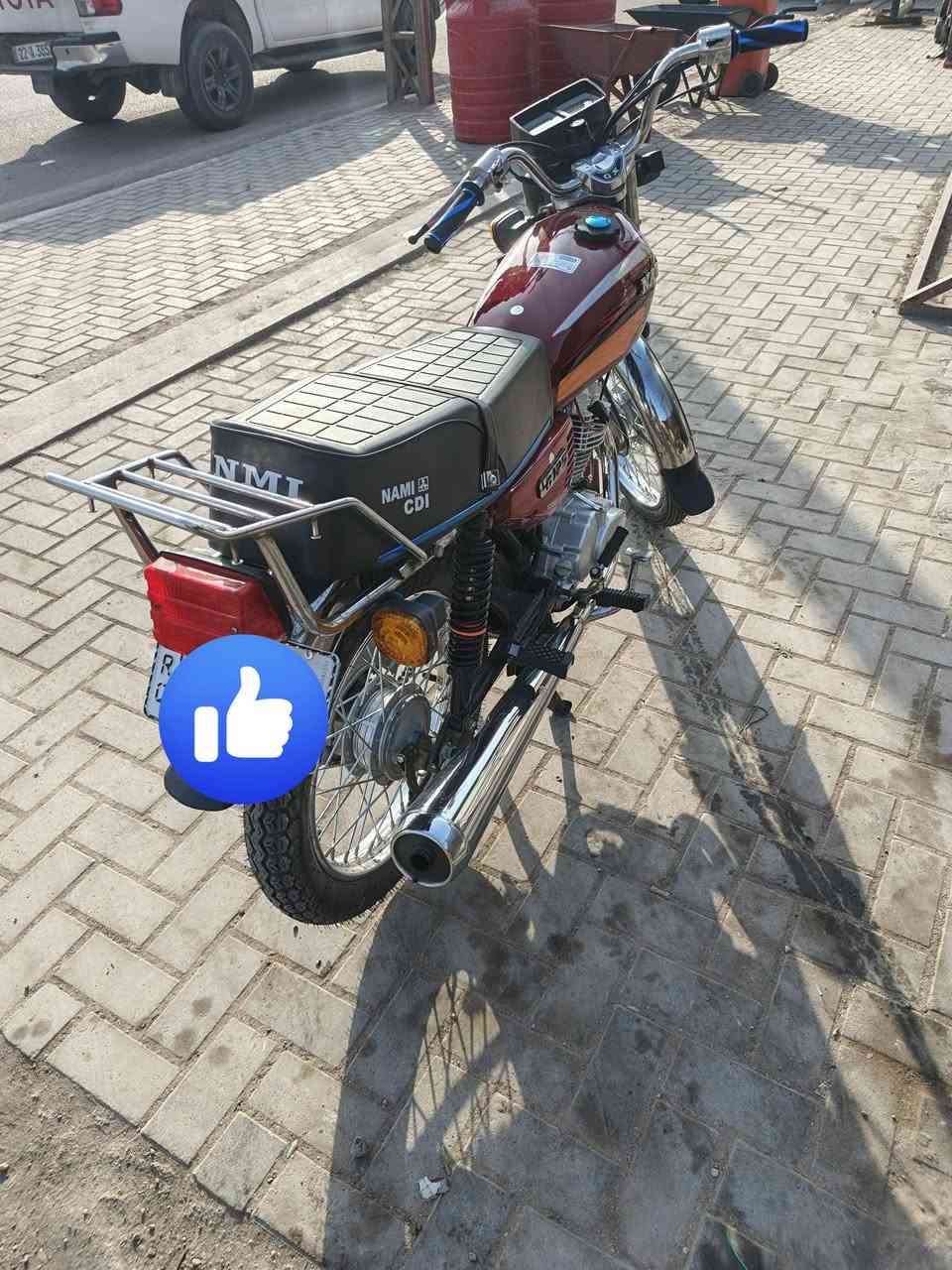 دراجة نيرجي اوصولي 2016
رقم انكليزي 
محرك رابيدو 
تعمير 2025 كلة جديد 
بـ 1600 
مكاني البصرة النشوة 
***********
