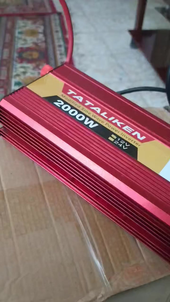 عاكسه انفيرتر ماركة تاتلكين  2000 واط جديده كارتون فيها فان تبريد وفديو توضيحي لعمل الانفريتر السعر 45 الف مع التوصيل للحجز *********** واتساب
