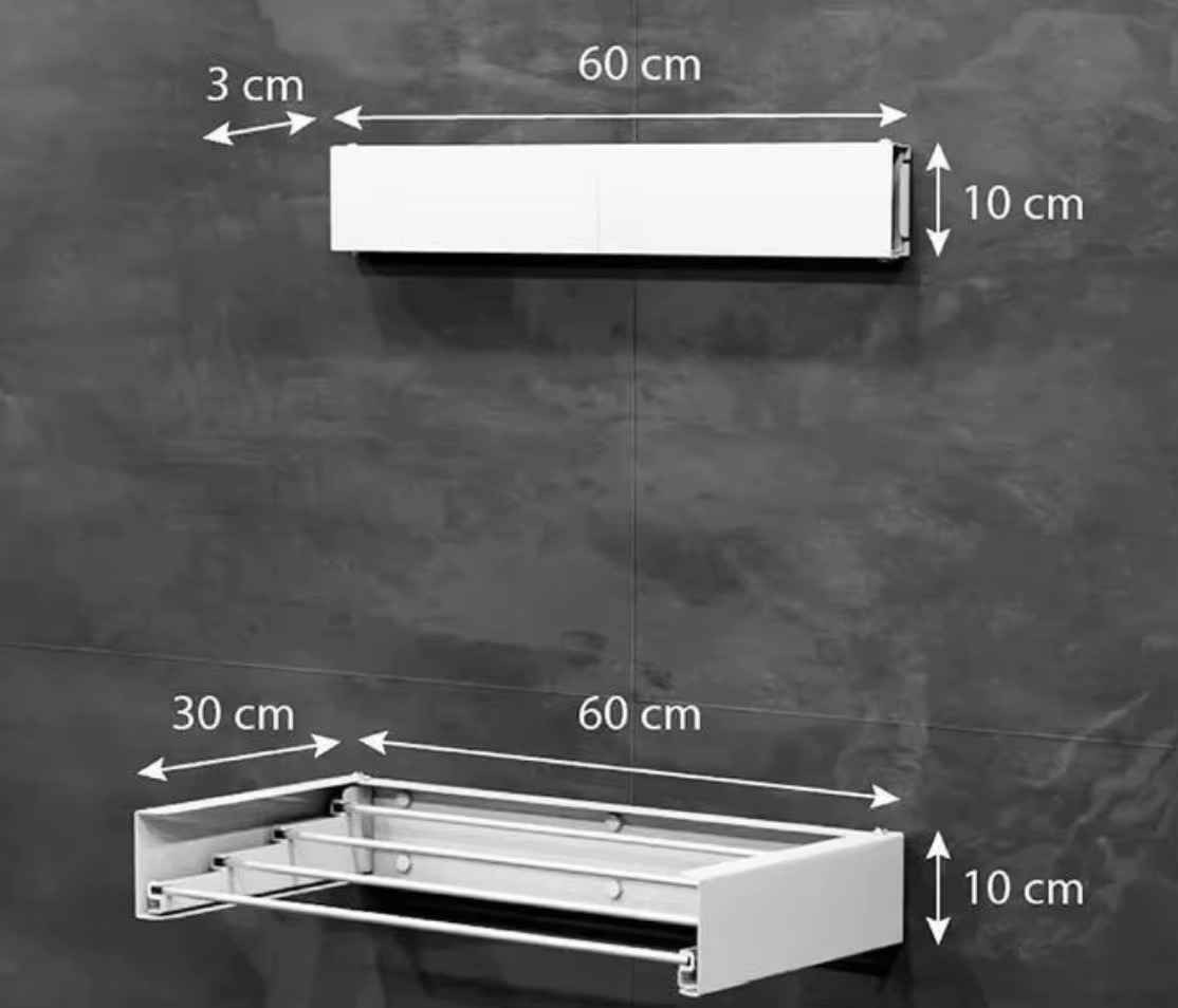 المنتج في الصورة هو منشر غسيل يثبت على الحائط وقابل للطي. 
يُعد هذا النوع من المنشر حلاً عمليًا وموفرًا للمساحة لتجفيف الملابس، ويمكن تركيبه في الداخل أو الخارج. 
يمكن طيه بسهولة عند عدم الاستخدام، مما يجعله مثاليًا للمساحات المحدودة مثل الحمامات أو غرف الغسيل أو الشرفات. 
يتميز بوجود عدة قضبان أو أرفف لتعليق الملابس والمناشف بشكل منظم.
توصيل كافة المحافظات النجف, العراق


**إذا كنت صاحب هذا الإعلان وتريد حذفه لأي سبب، رجاءا أرسل رسالة إلى الدعم الفني**