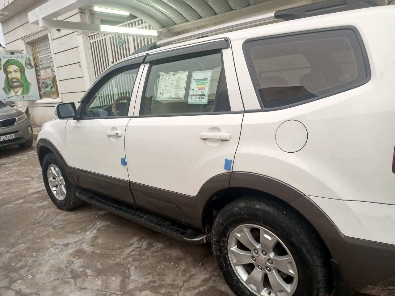 مهافي موديل 2014  رقم قادسيه بأسمي  بيها صفحه   التكم جهة العبري بيهن تصليح والشاصي صبغ عام  مابيها جفيه محرك كير حداديه تبريد تخم تاير كفاله السياره فول عدا البصمه جاهزه من كلشي السياره احلى من الصور  السعر 110 عنواني نجف ابو صخير ***********
