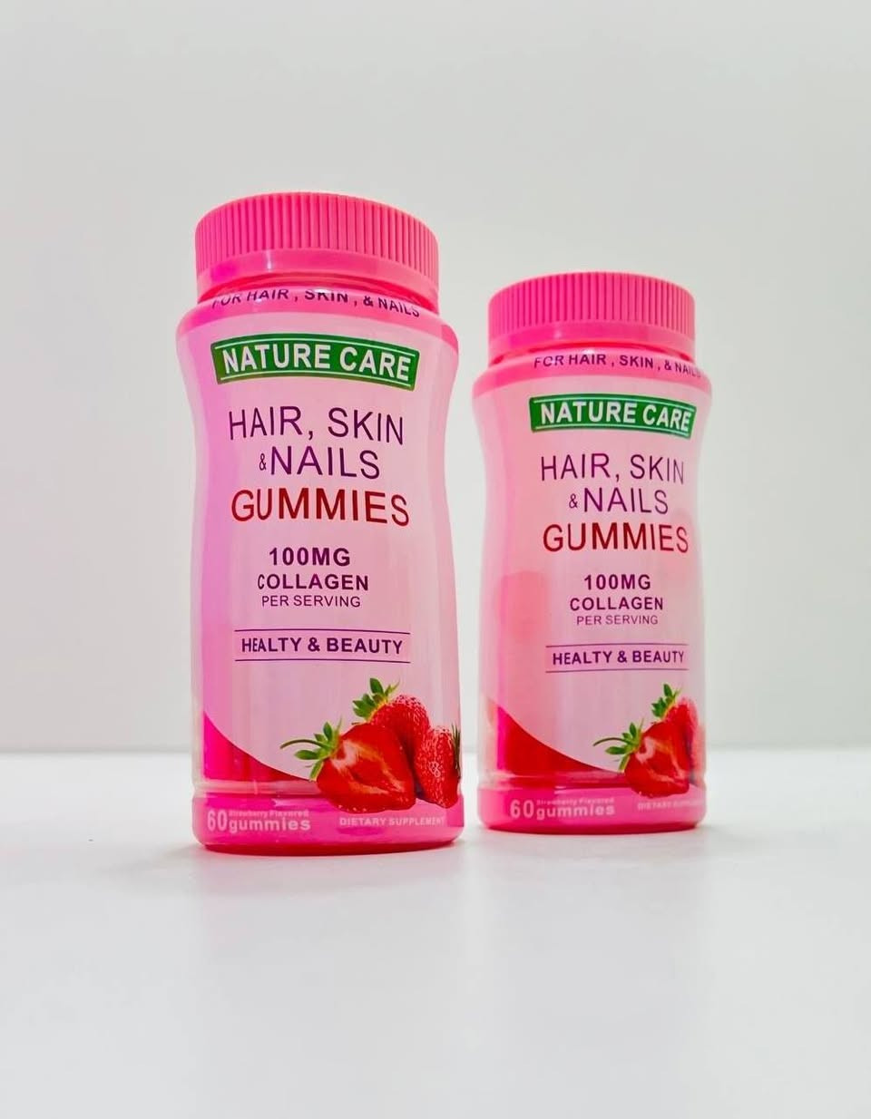 جمالج بضغطة وحدة! ✨
فيتامينات  جلاتين🍬
دللي نفسج مع فيتامينات Nature Care (جلاتين مو حبوب) - الطعم يجنن والنتائج خيالية!
💖 المجموعة تشمل:
📍 Multi-Vitamin: فيتامينات يومية مع 50mg كولاجين للصحة والنشاط. 🍇
📍 Hair, Skin & Nails: تركيز 100mg كولاجين لشعر قوي وبشرة نضرة. 🍊🍓
ليش Nature Care؟
✅ طعم فواكه طبيعي.
✅ امتصاص سريع وفعالية مضمونة.
✅ خفيف على المعدة.

> ﹏﹏﹏﹏﹏﹏ 𓍢ִ໋ 🫧 ✧ 🦢 𓍢ִ໋ 🪞 ﹏﹏﹏﹏﹏﹏
> 𓍢ִ໋🌷‌֒ ✧˚ ༘ ⋆｡˚ ☁️
السعر خاص 
#عناية #جمال #كولاجين #فيتامينات #العراق #بشرة #نضارة ✨


**إذا كنت صاحب هذا الإعلان وتريد حذفه لأي سبب، رجاءا أرسل رسالة إلى الدعم الفني**