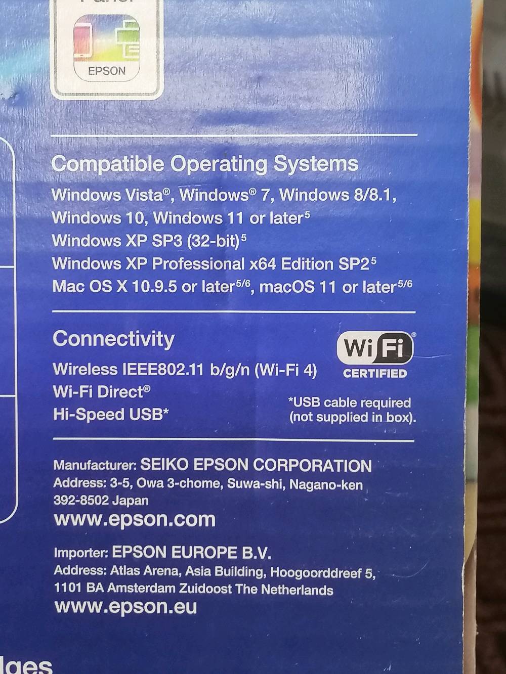 طابعة ابسونxp 2200 ملونـة جديدة امزون بريطاني UK
و كاترج الحبر اربع الوان موديل الكاترج 604XL 🖨✒ epson xp 2200️
اللون الاسود 500 ورقة 🧾
الالوان 350 ورقة
 100 ألف واصل لباب بيتك 📢