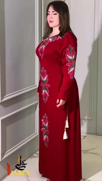 دشداشة كشممير • تطريز ستراس • مقاسات L XL 2XL