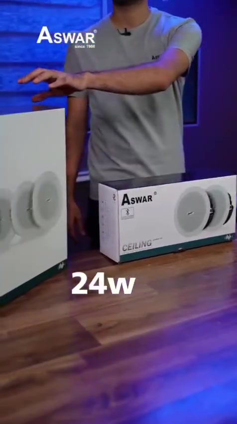 🔊 Bluetooth Ceiling Speaker Kit من Aswar – حل صوتي أنيق للسقف الثانوي!
مثالية للمكاتب، الكافيهات، والبيئات الداخلية، وتعمل مباشرة على كهرباء 220V.

*✨ المواصفات الأساسية:*
✅ القدرة: 10 واط
✅ التردد: 90Hz – 18kHz
✅ تعمل على 220V
✅ تصميم خفيف وأنيق بلون أبيض – الوزن 0.75 كغم
✅ فتحة تركيب: 165 ملم


**إذا كنت صاحب هذا الإعلان وتريد حذفه لأي سبب، رجاءا أرسل رسالة إلى الدعم الفني**