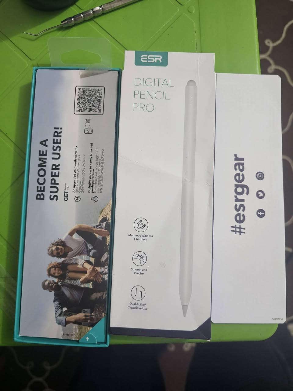 سلام عليكم
قلم ايباد من شركة ESR الامريكية
مدعم من شركة ابل
القلم يربط مباشر بالجهاز بدون بلوتوث
يدعم شحن مغناطيسي وشحن لاسكي
قلم سريع جدا بدون لاك
السعر 
٣٥ الف
علما سعره بالاسواق ٧٥ الف
توصيل موجود


**إذا كنت صاحب هذا الإعلان وتريد حذفه لأي سبب، رجاءا أرسل رسالة إلى الدعم الفني**