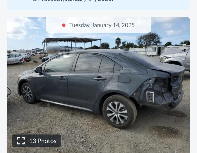 السلام عليكم 
كورلا هايبرد  شكل امريكي علامة الزركة
موديل 2024
 مواصفات معروفه 
رقم بغداد جديد 
  
مكفولة كير محرك 
 صور الحادث داخل المنشور  
 سعر ١٧٠ورقة 

مكانها ديالى بعقوبه
اتصال 
واتس اب ***********
